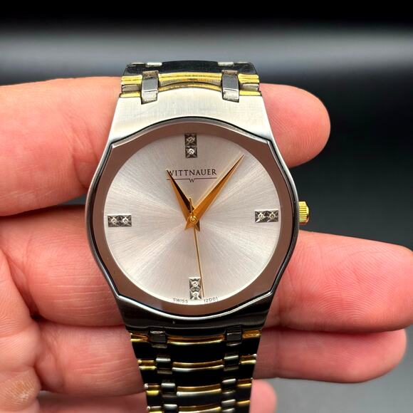 Wittnauer Montserrat 12D01 Men’s Two Tone Stainless Steel Sapphire Crystal Watch - Picture 6 of 17